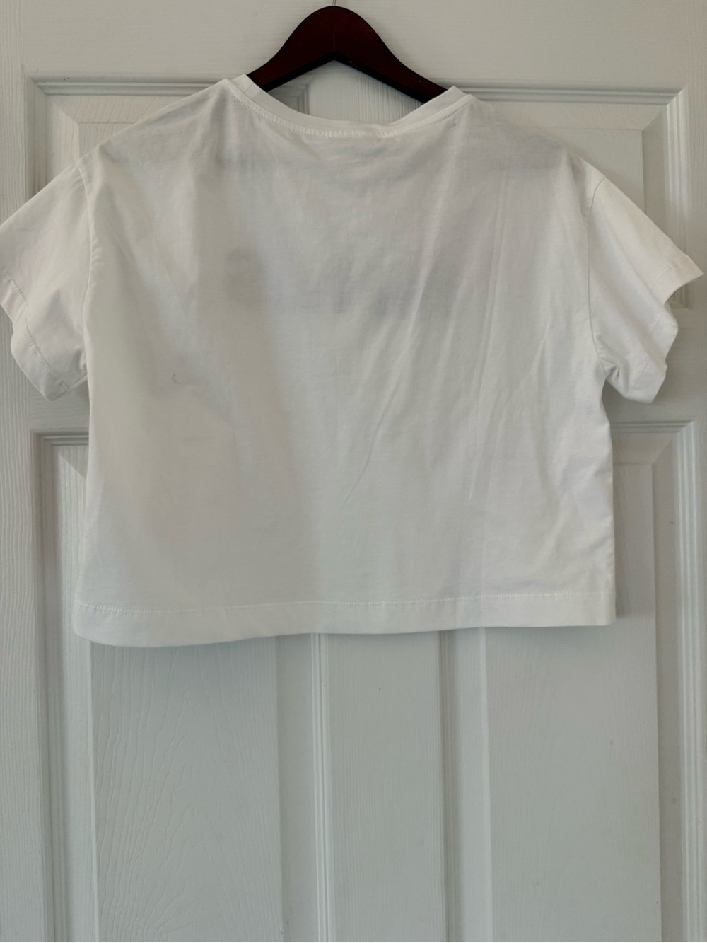 NWT Monnalisa white crop top with 3D flowers size 12T - Picture 4 of 4